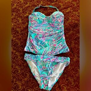 Lilly Pulitzer swimsuit set tankini and bottoms size 6